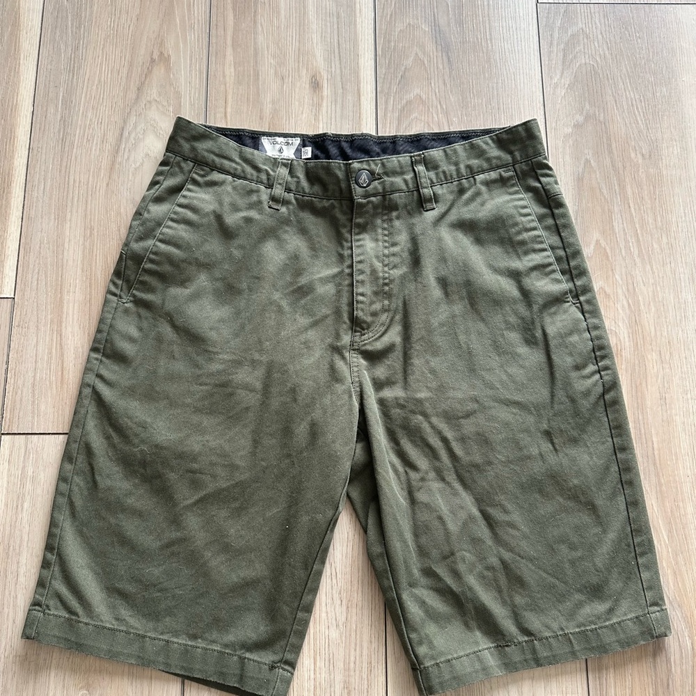 Volcom Dark Olive Green Men's Shorts